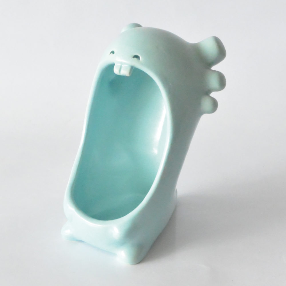 mini comelon ajolote de ceramica marca tuio diseño artesanal mexicano